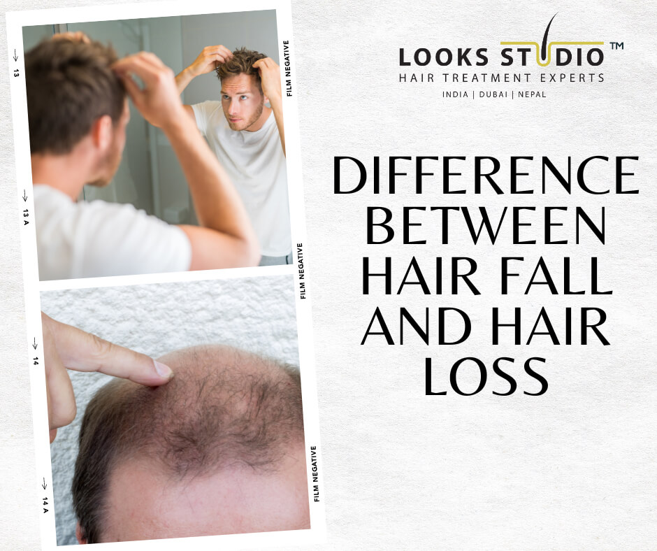Difference Between Hair Fall And Hair Loss